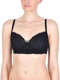 Ажурный бюстгальтер с трехсекционными чашками на каркасах