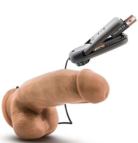 Смуглый вибратор MMA Fighter - 17,8 см.