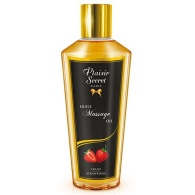 Сухое массажное масло с ароматом клубники - 30 мл.