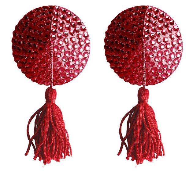 Красные круглые пестисы Nipple Tassels Round