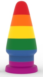 Радужный анальный плаг 6 Prider Anal Plug - 15 см.