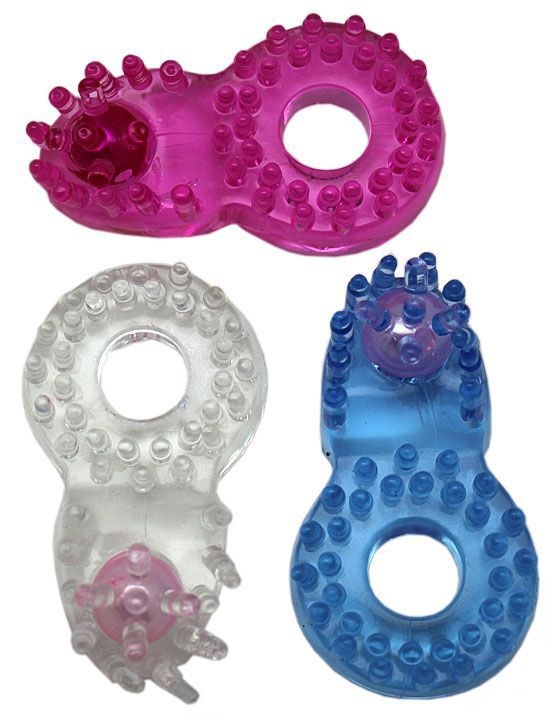 Кольцо с клиторальным язычком и шипиками