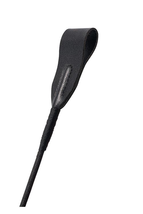 Черный гладкий стек PREMIUM RIDING CROP - 45 см.