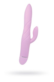 Розовый вибратор OVO K7 с клиторальным стимулятором