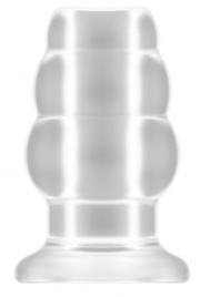 Прозрачная анальная пробка с тоннелем №50 Medium Hollow Tunnel Butt Plug 4 Inch - 10,2 см.