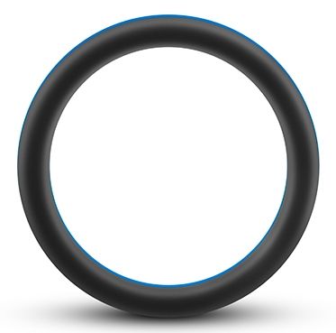 Черно-синее эрекционное кольцо Silicone Go Pro Cock Ring