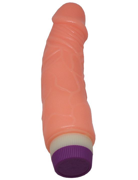 Телесный вибратор-реалистик - 19,5 см.