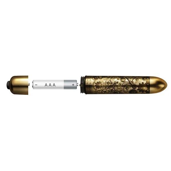 Мощная вибропуля с гравировкой Halcyon Daze - 9 см.