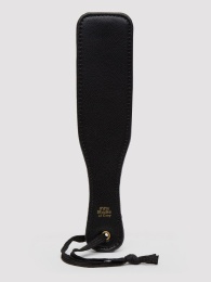 Черная шлепалка Bound to You Faux Leather Small Spanking Paddle - 25,4 см.