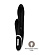 Черный вибромассажер со стимуляцией клитора Maple - 23 см.