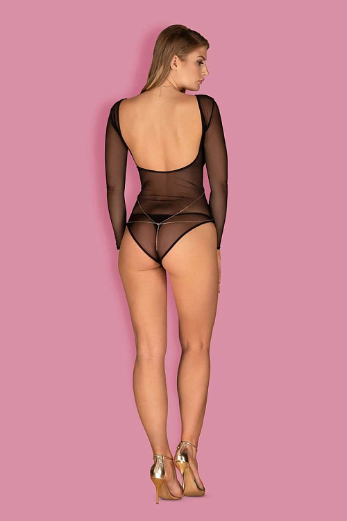 Золотистое украшение на тело с плетением