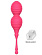 Розовые расширяющиеся виброшарики Yvonne с пультом