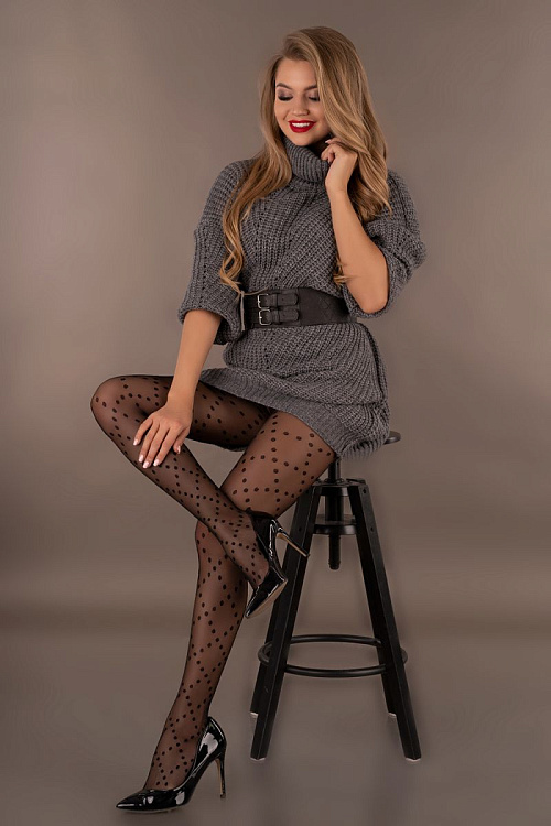 Оригинальные колготки Nimracor с геометрическим узором