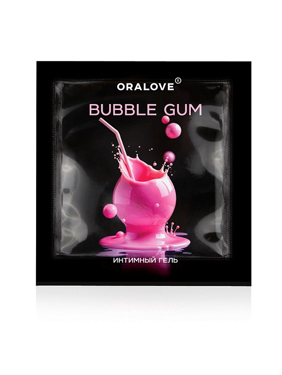 Саше съедобной оральной смазки OraLove с ароматом бабл-гам - 3 гр.
