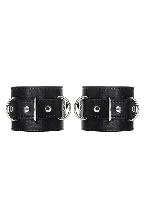 Черные наручники Anonymo на сцепке