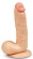 Телесный фаллоимитатор с присоской - 15 см.