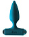 Бирюзовая анальная пробка с перезаряжаемой вибропулей Glory 2.0 - 11 см.