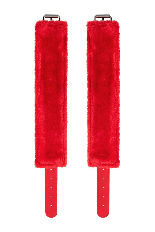 Красные оковы Anonymo из искусственной кожи