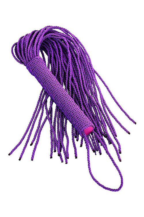 Сиреневый флоггер из веревки Theatre - 48,5 см.