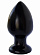 Чёрная анальная пробка MAGNUM 9 - 13 см.