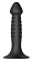 Черный анальный фаллоимитатор NUBBED PLUG - 13,5 см.