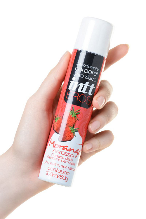 Дезодорант для интимной гигиены Intimo Eros с ароматом клубники - 100 мл.