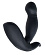 Черный стимулятор простаты PPPVIBE 9 W MOTOR - 12 см.