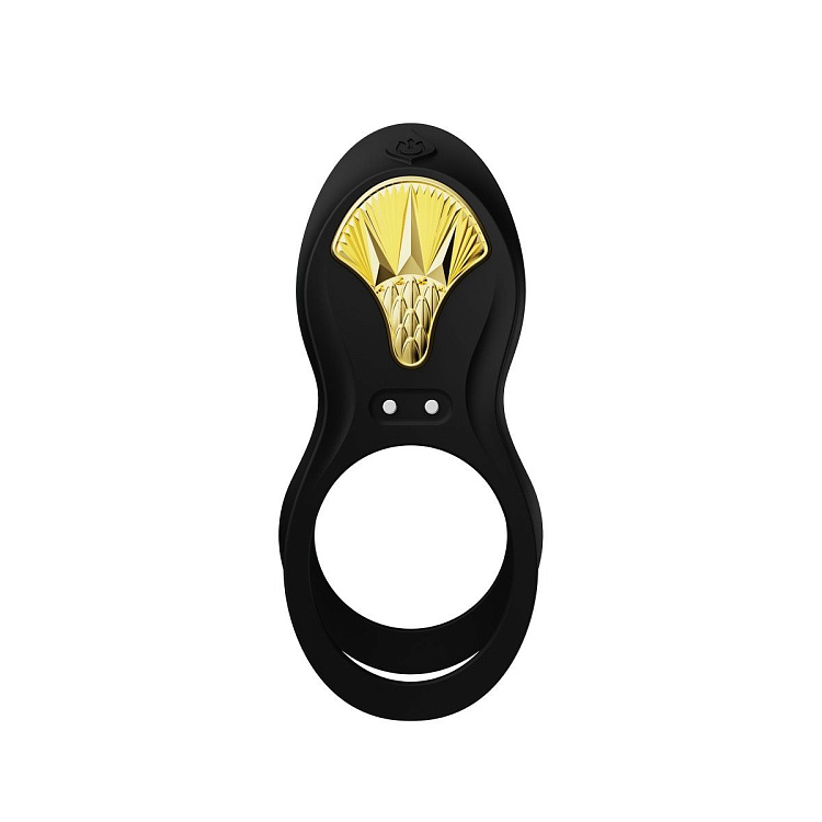 Черное эрекционное виброкольцо Bayek с пультом ДУ