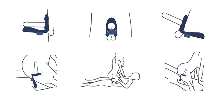 Черное технологичное эрекционное кольцо MysteryVibe Tenuto