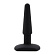 Черная анальная втулка Silicone Butt Plug 4  - 11 см.