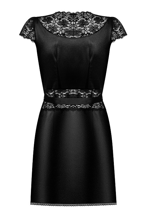 Элегантный пеньюар из стрейч-атласного материала