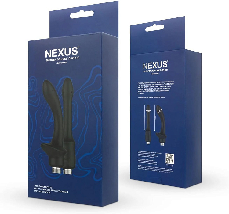 Набор из 2 насадок для анального душа Shower Douche Duo Kit Beginner