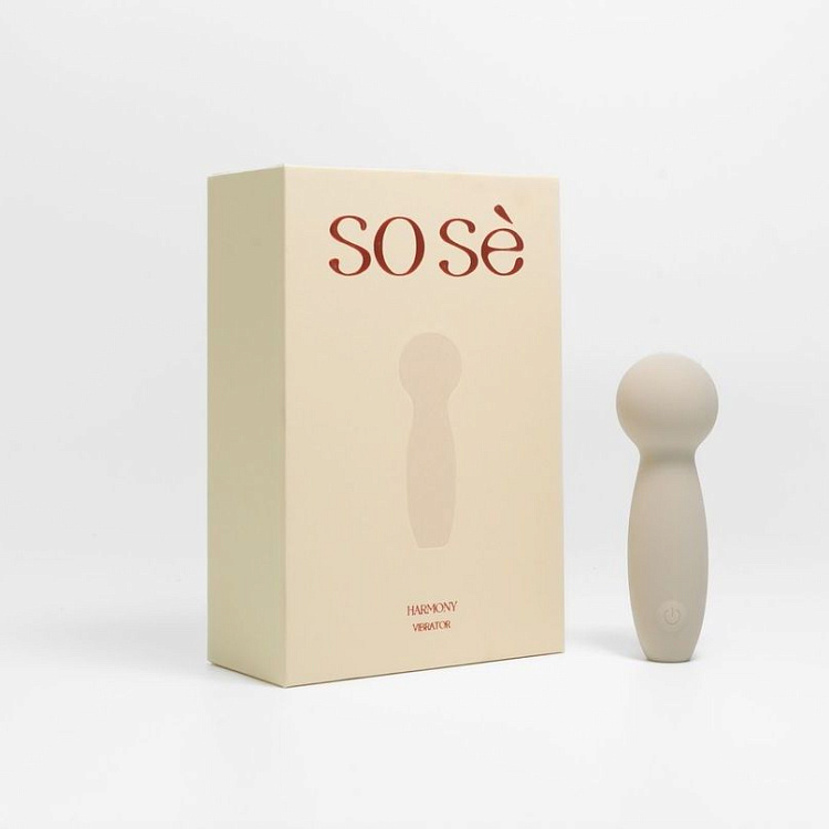 Серый мини-вибромассажёр Harmony