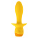 Желтая анальная вибропробка Mellow Yellow - 13,5 см.