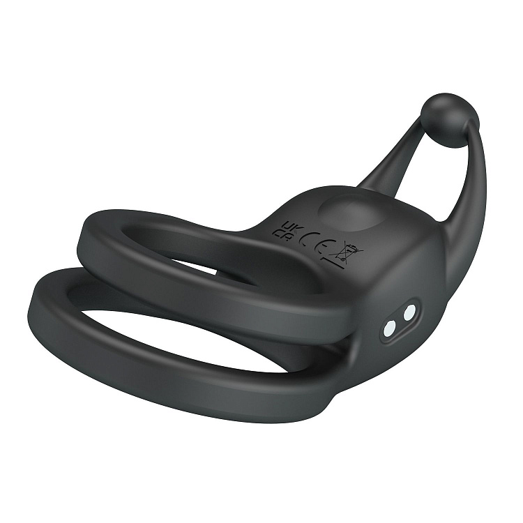 Черное перезаряжаемое виброкольцо Goodwin