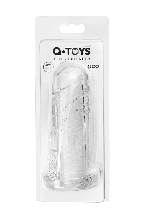 Прозрачная насадка на пенис Uco - 13 см.