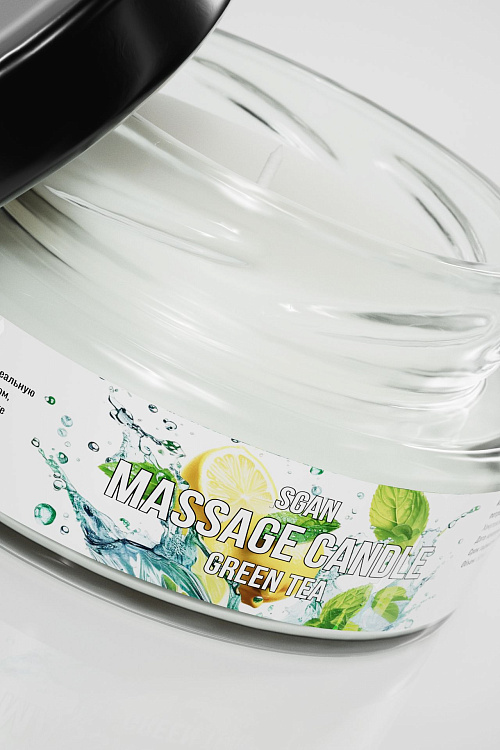 Массажная свеча «Зелёный чай» - 50 мл.