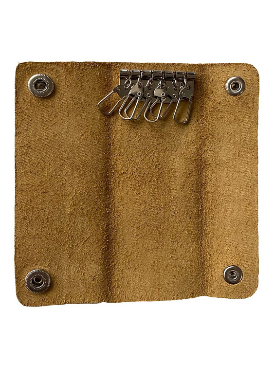 Коричневая кожаная ключница Rebelts