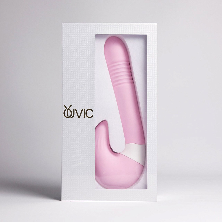 Розовый вибростимулятор зоны G 2-в-1