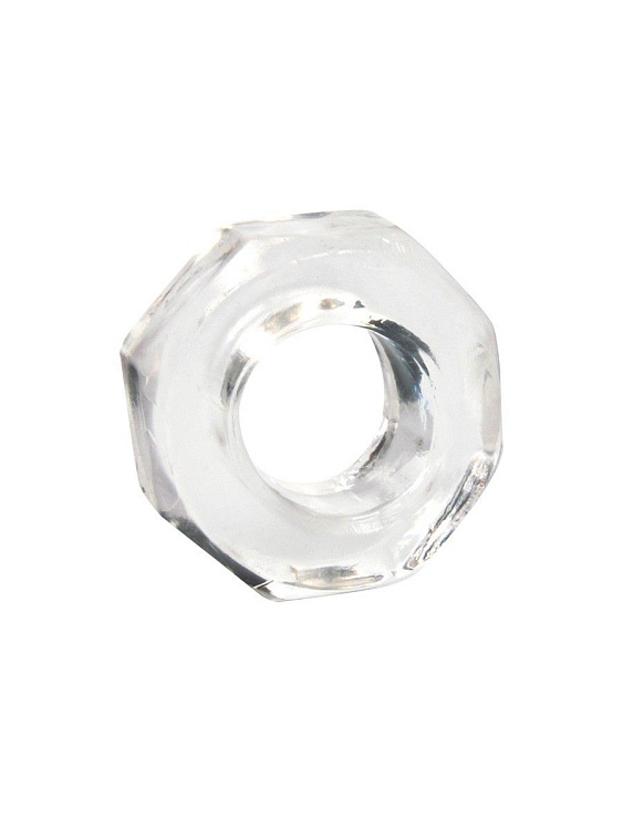 Прозрачное эрекционное кольцо в форме гайки