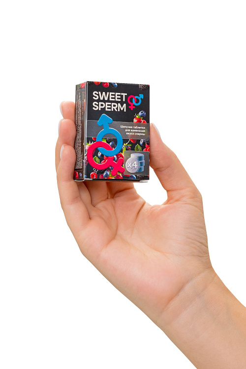 Шипучие таблетки для мужчин Sweet Sperm для изменения вкуса спермы (4 шт. по 0,5 гр.)
