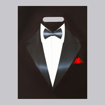 Пакет «Смокинг» полиэтиленовый с вырубной ручкой (30х40 см)