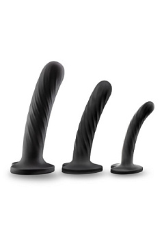 Набор из 3 стимуляторов со спиралевидным рельефом Twist Kit