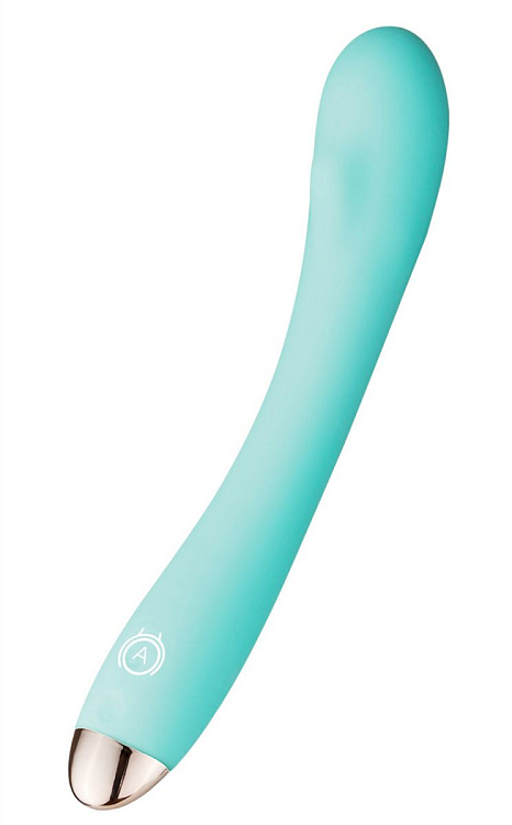 Мятный G-стимулятор с вибрацией и подогревом Uno H - 22 см.