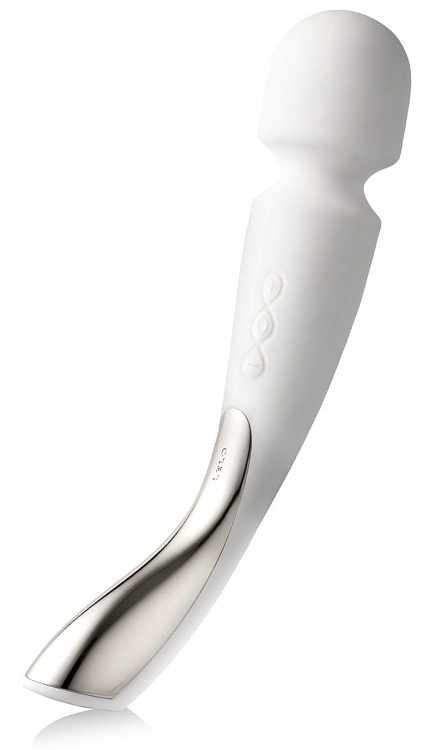 Профессиональный массажер Smart Wand Medium белого цвета