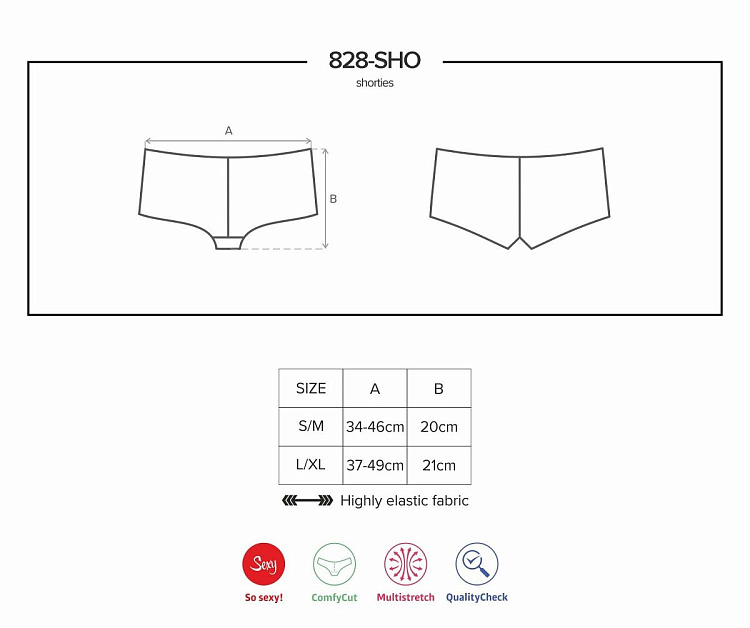 Кружевные трусики-шорты
