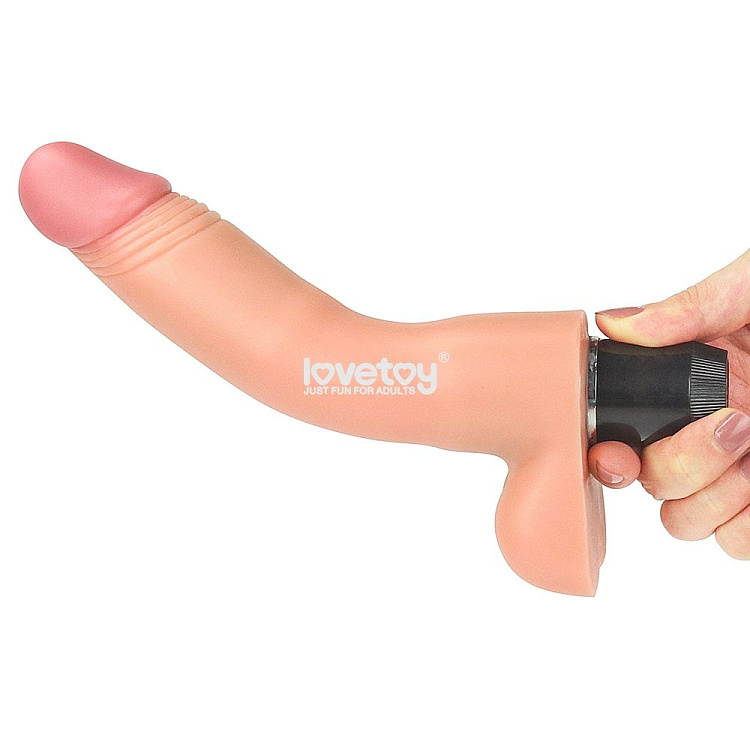 Гнущийся вибратор-реалистик Real feel Flexi Vibrator - 22,5 см.