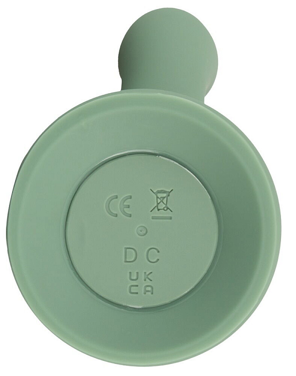 Зеленый вибратор-ротатор Luvio - 19,3 см.