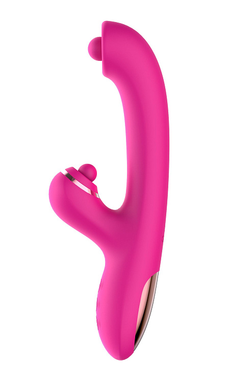 Розовый вибратор-кролик с усиленной стимуляцией точки G