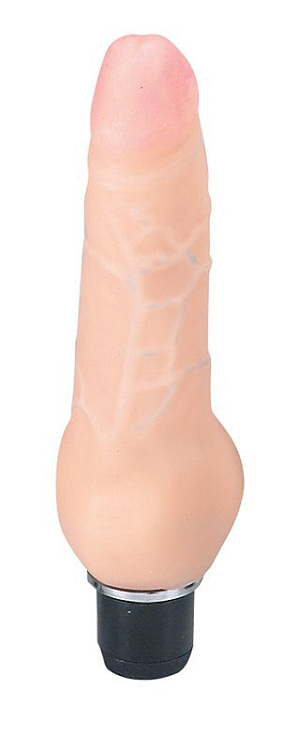 Реалистичный вибратор с поджатой мошонкой LOVECLONE II 5.5 - 16,5 см.